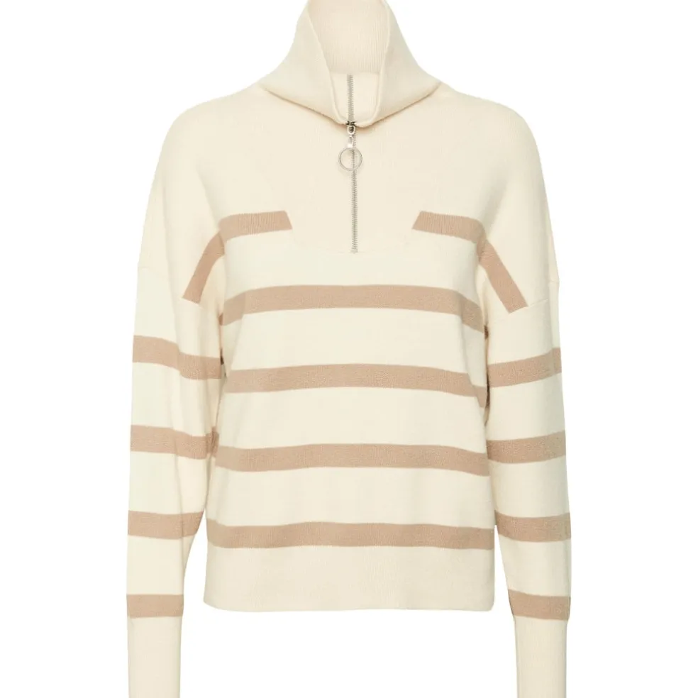 Vero Moda highneck VMSABA - Birch Silver Mink