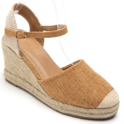 Vicca Dame plateau sandal 5982 - Camel