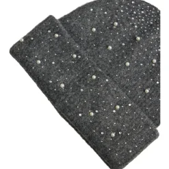 Vila dame Beanie hue VISUMM - Dark grey melange