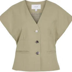 Vila dame blazer vest VIKEEP - Elm