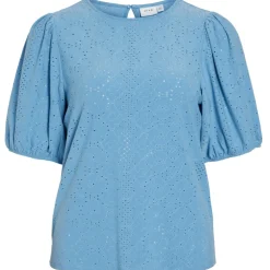 VILA dame bluse VIKALLY - Blissful Blue