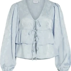 VILA dame bluse VIMALUNA - Kentucky blue