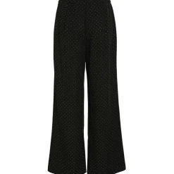 VILA dame bukser VISIMILETTA - Black Beauty