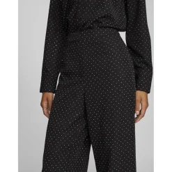 VILA dame bukser VISIMILETTA - Black Beauty