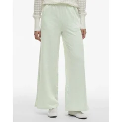 VILA dame bukser VISTRIPLO - Silt Green Stripes BIRCH