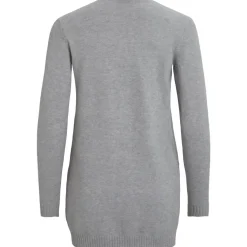 VILA dame cardigan VIRIL - Medium grey melange