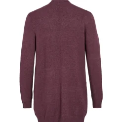 VILA dame cardigan VIRIL - Fig Dark Melange