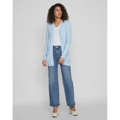 VILA dame cardigan VIRIL - Kentucky Blue MELANGE