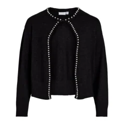 VILA dame cardigan VIZAFINA - Black