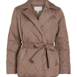 Vila dame jakke VIDITA - Brown Lentil