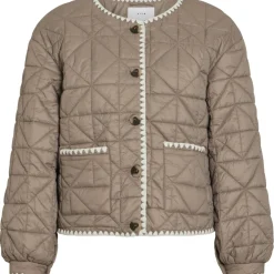 VILA dame jakke VISILLA - Mountain Trail BIRCH EDGE CROCHET