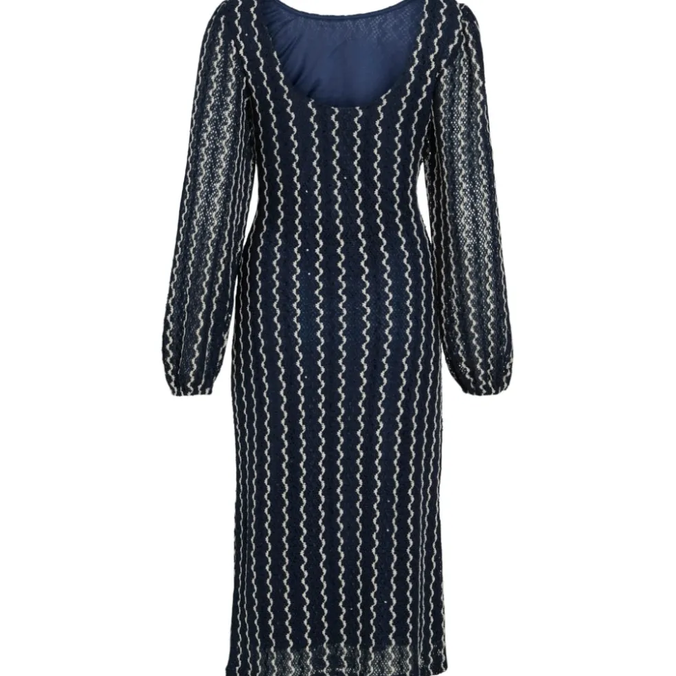 VILA dame kjole VIELLEN - Navy Blazer Birch