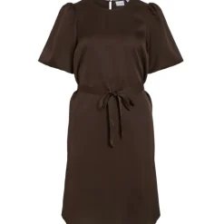 VILA DAME KJOLE VIELLETTE - Coffee Bean