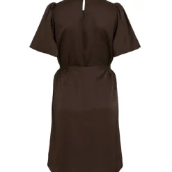 VILA DAME KJOLE VIELLETTE - Coffee Bean