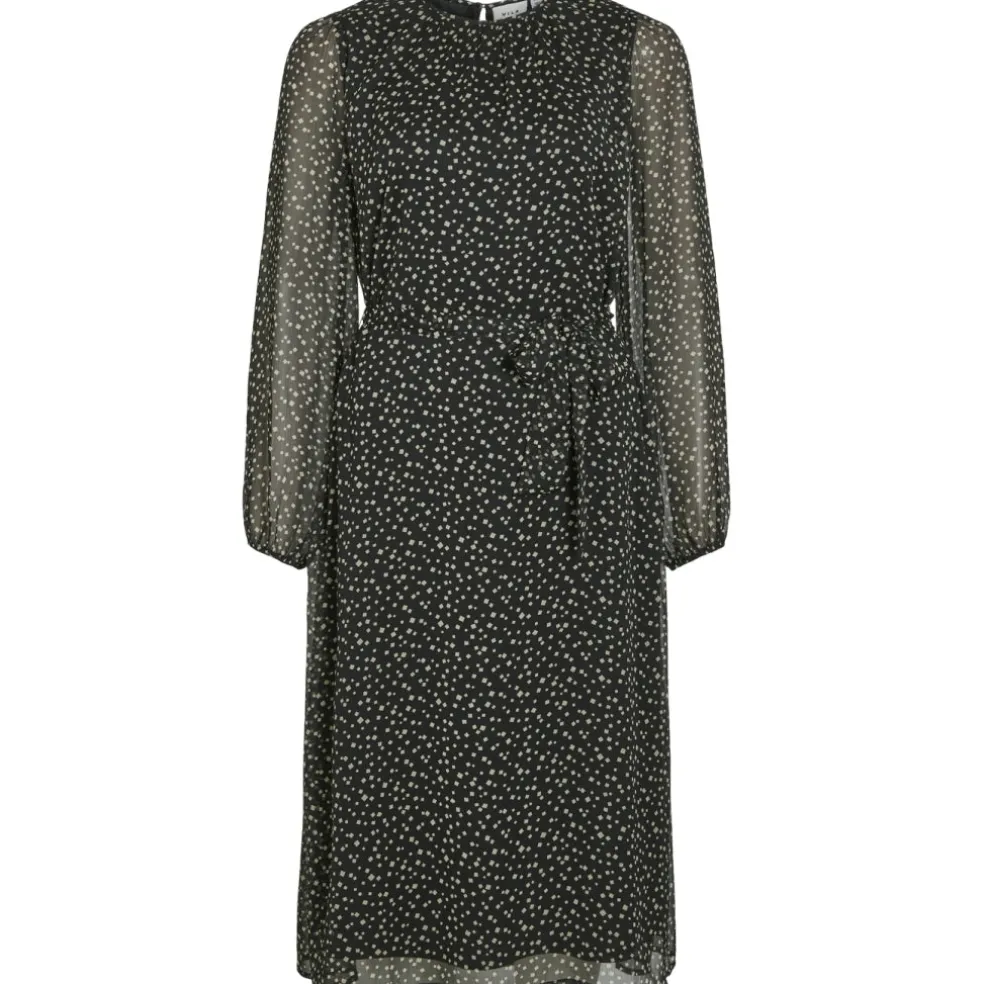VILA dame kjole VIFALIA - Black Beauty Ika