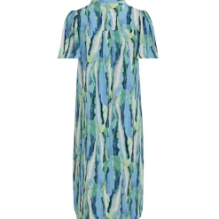 VILA dame kjole VIJONA - Cloud Dancer BLURRY GRAPHIC