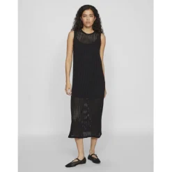 VILA dame kjole VIKALVIN - Black