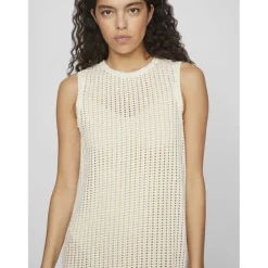 VILA dame kjole VIKALVIN - Birch