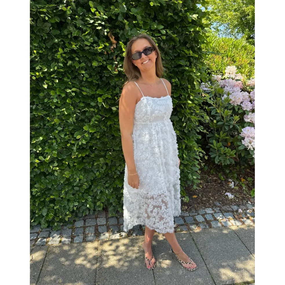 VILA dame kjole VILEONORA - Cloud Dancer