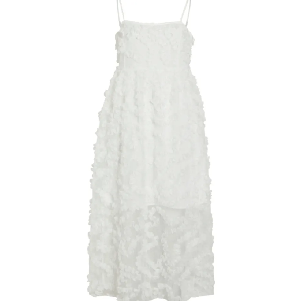 VILA dame kjole VILEONORA - Cloud Dancer