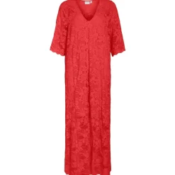 VILA dame kjole VILORNA - Poppy Red