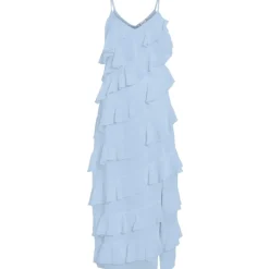 VILA DAME KJOLE VILUNA - Cashmere Blue