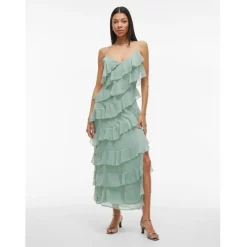 VILA DAME KJOLE VILUNA - Green Milieu