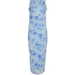 VILA dame kjole VIRIKKE - Kentucky Blue BLUE ROSE