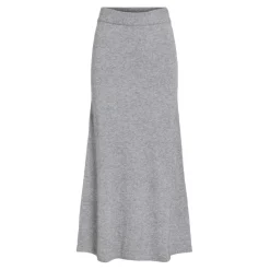 Vila dame nederdel VIRIL - Medium grey melange