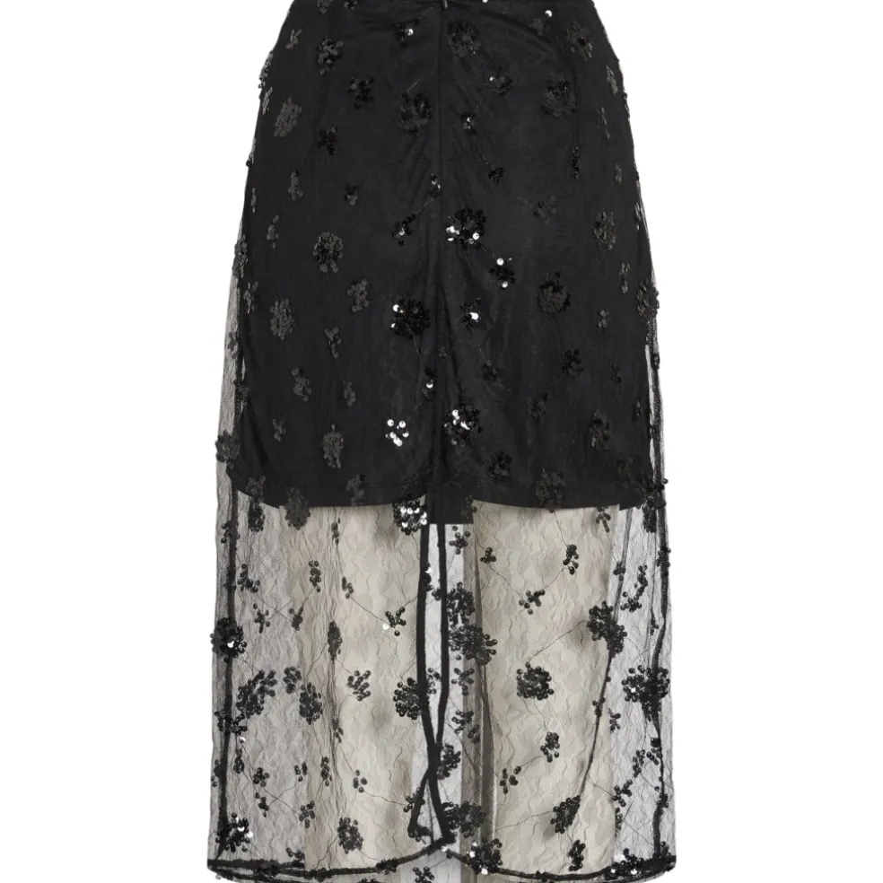 VILA Dame Nederdel VIViada - Black Beauty