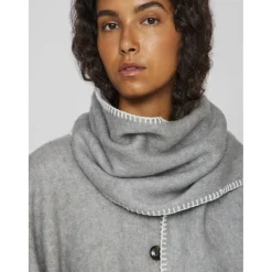 VILA dame scarf VISANTEL - Light Grey Melange