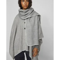 VILA dame scarf VISANTEL - Light Grey Melange