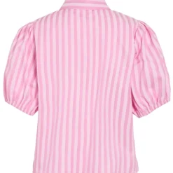 VILA DAME SKJORTE VIASTANA - Sangria Sunset Stripes