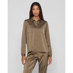 Vila dame skjorte VIJETRA - Dusty Olive