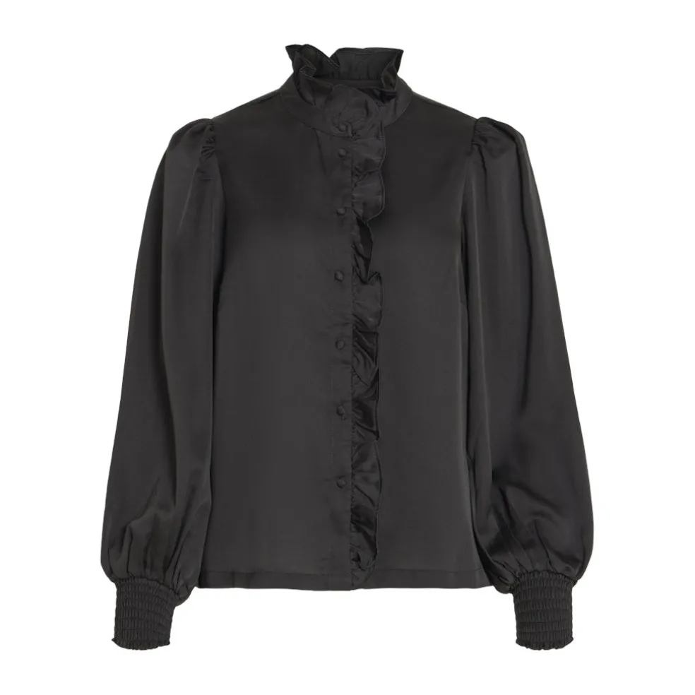 VILA dame skjorte VILUTTO - Black Beauty