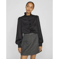 VILA dame skjorte VILUTTO - Black Beauty