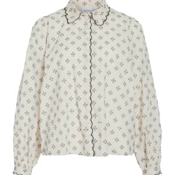 VILA dame skjorte VISTEFFIE - Birch