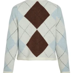 Vila dame strik cardigan VIKAYLA - Birch