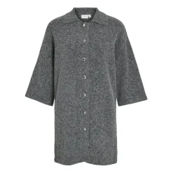Vila dame strik kjole VILAURI - Medium grey melange