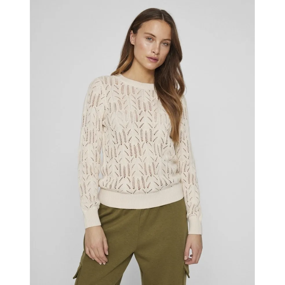 VILA dame strik VICOTTI - Birch