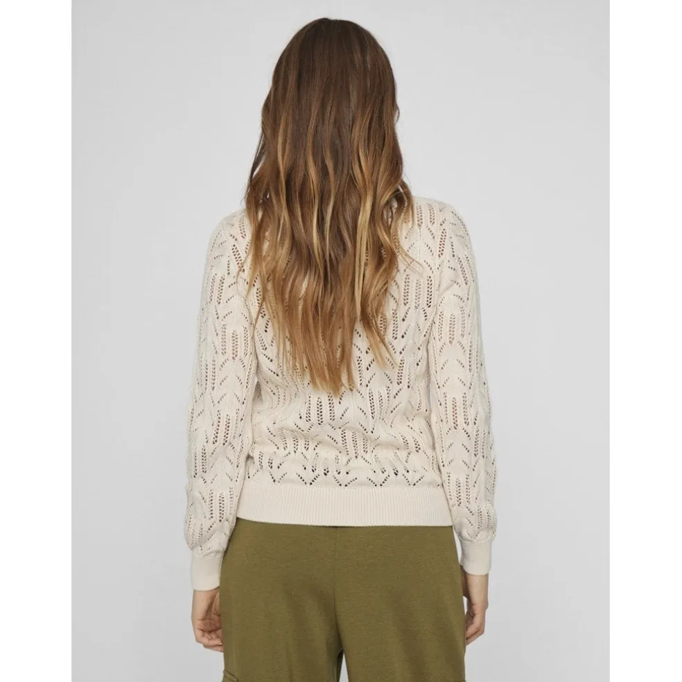 VILA dame strik VICOTTI - Birch