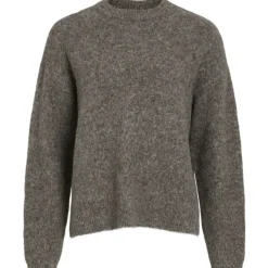 VILA dame strik VIJADA - Taupe Gray MELANGE