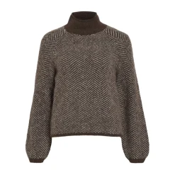 Vila dame strik VILORY - Coffee Bean