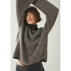 Vila dame strik VILORY - Coffee Bean