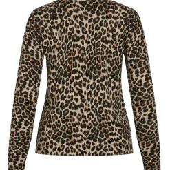 VILA dame strik VIRIL - Birch LEOPARD