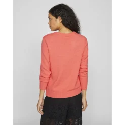 VILA dame strik VIRIL - Dubarry DARK MELANGE