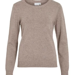 VILA dame strik VIRIL - Falcon Melange