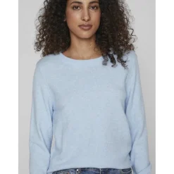 VILA dame strik VIRIL - Kentucky Blue MELANGE