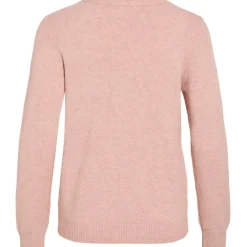 VILA dame strik VIRIL - Misty Rose Melange