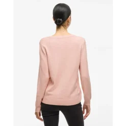 VILA dame strik VIRIL - Misty Rose Melange